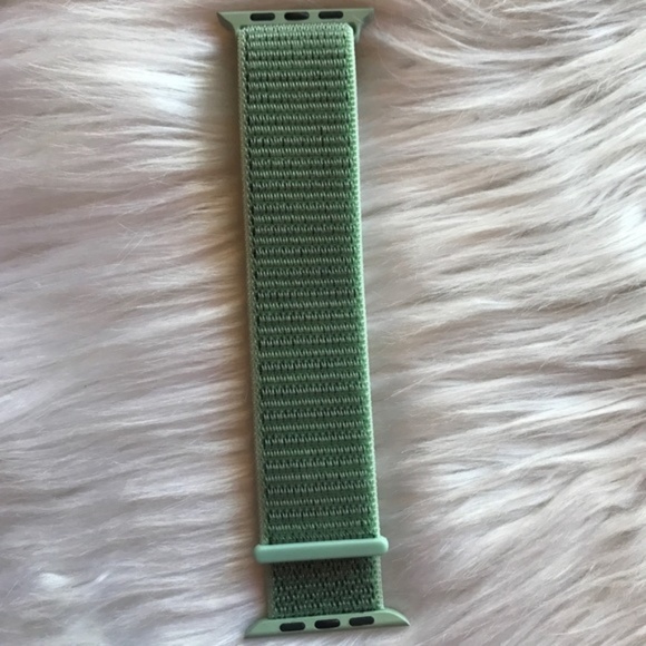 NEW Sea Foam Green Woven Band For Apple Watch - Picture 3 of 4
